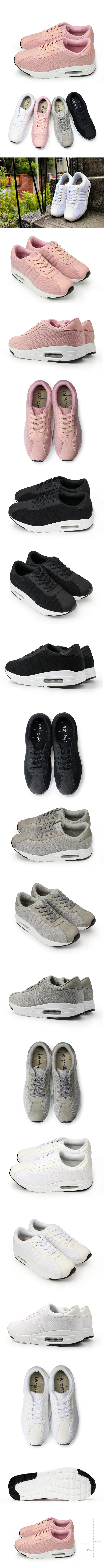 【富發牌】氣墊休閒慢跑鞋-黑/白/灰/粉1CK30