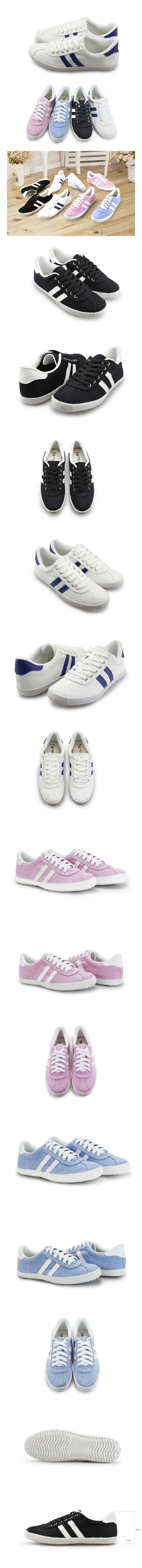 【富發牌】拼接休閒帆布鞋-黑/白/水藍/粉X08